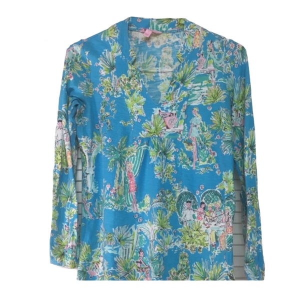 Lilly Pulitzer Rare Jungle Glam Tunic Top … - Picture 3 of 4